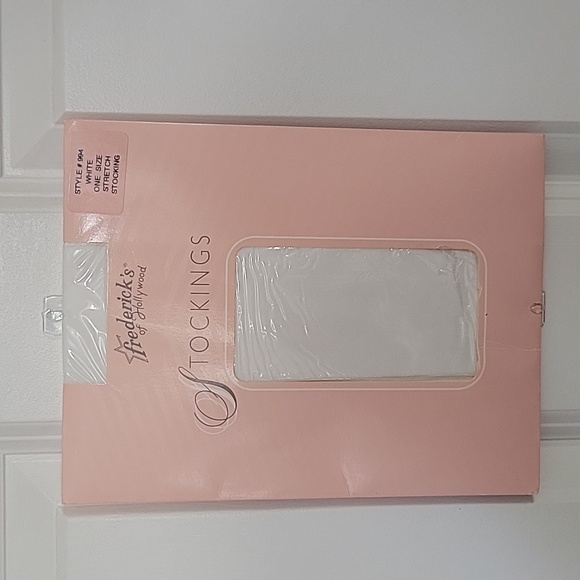 ✨️LAST CHANCE✨️ Frederick's of Hollywood Stockings One Size in White - Picture 1 of 4